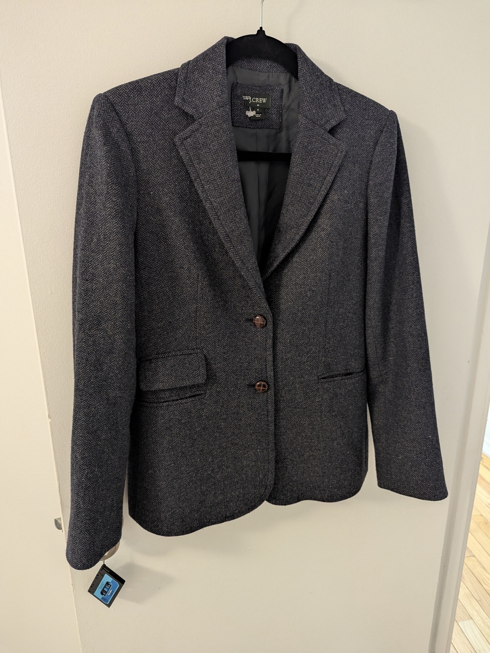 J. Crew Women's Herringbone Wool Blend Blazer